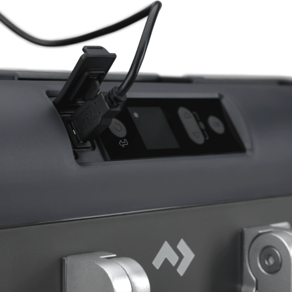 Monitor temperature, track energy consumption, and receive alerts with Bluetooth smartphone app