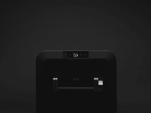 Portable electric cooler in an outdoor camping setup, designed for off-grid adventures