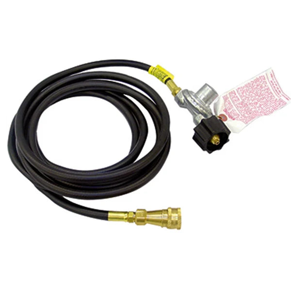 Mr. Heater Big Buddy hose and regulator for connecting a 20 lb propane tank