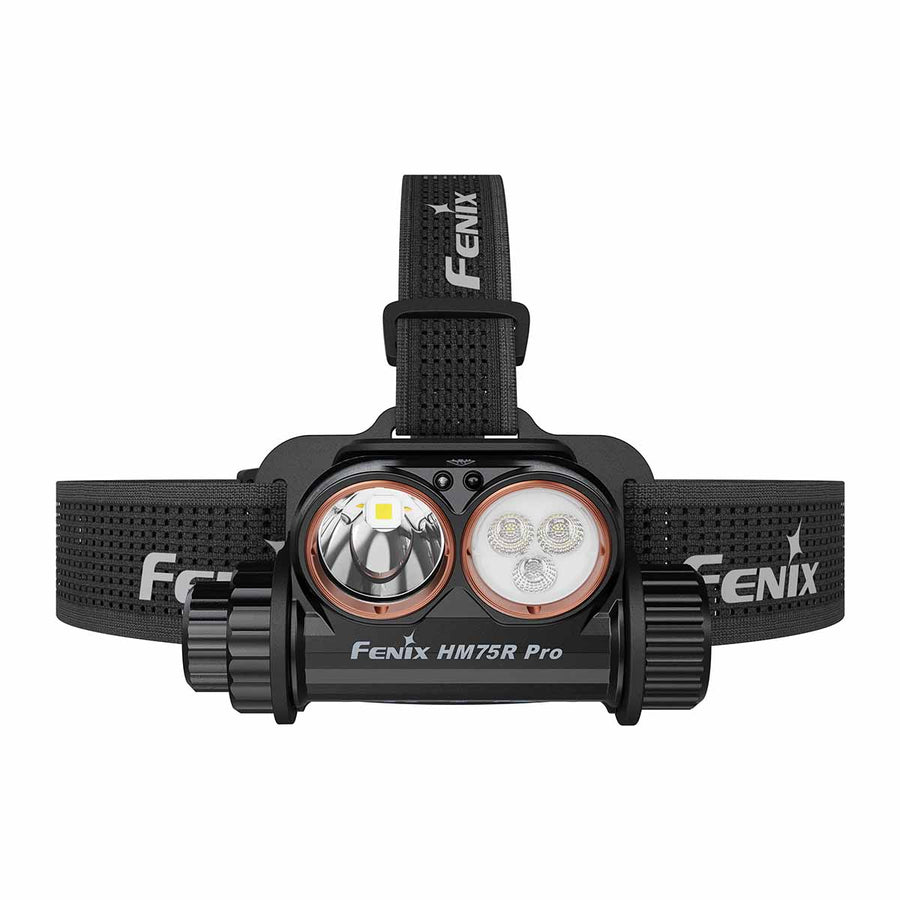 Fenix HM75R PRO high-performance LED headlamp with spotlight, floodlight and red light