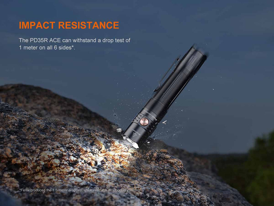 Fenix PD35R ACE rechargeable LED flashlight with long runtime
