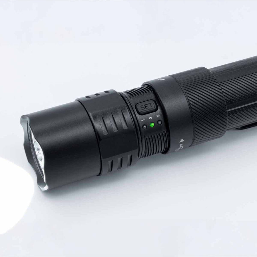 Fenix PD35R ACE LED flashlight with 380 meter beam distance