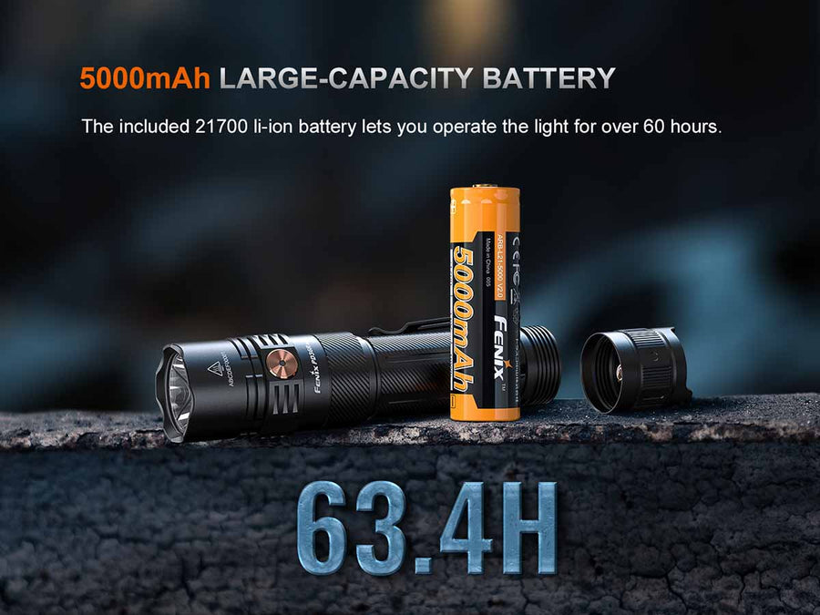 Fenix PD36R ACE rechargeable flashlight with USB-C charging