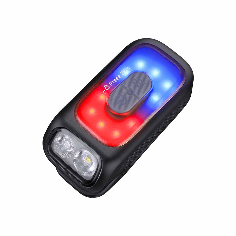 Side profile of Fenix E04R rechargeable EDC flashlight