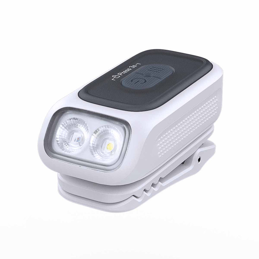 Fenix E04R 300-lumen clip-on flashlight with 360-degree rotating clip