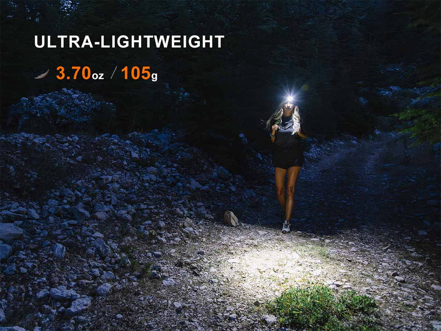 Red light mode on Fenix HM55R headlamp for night vision preservation