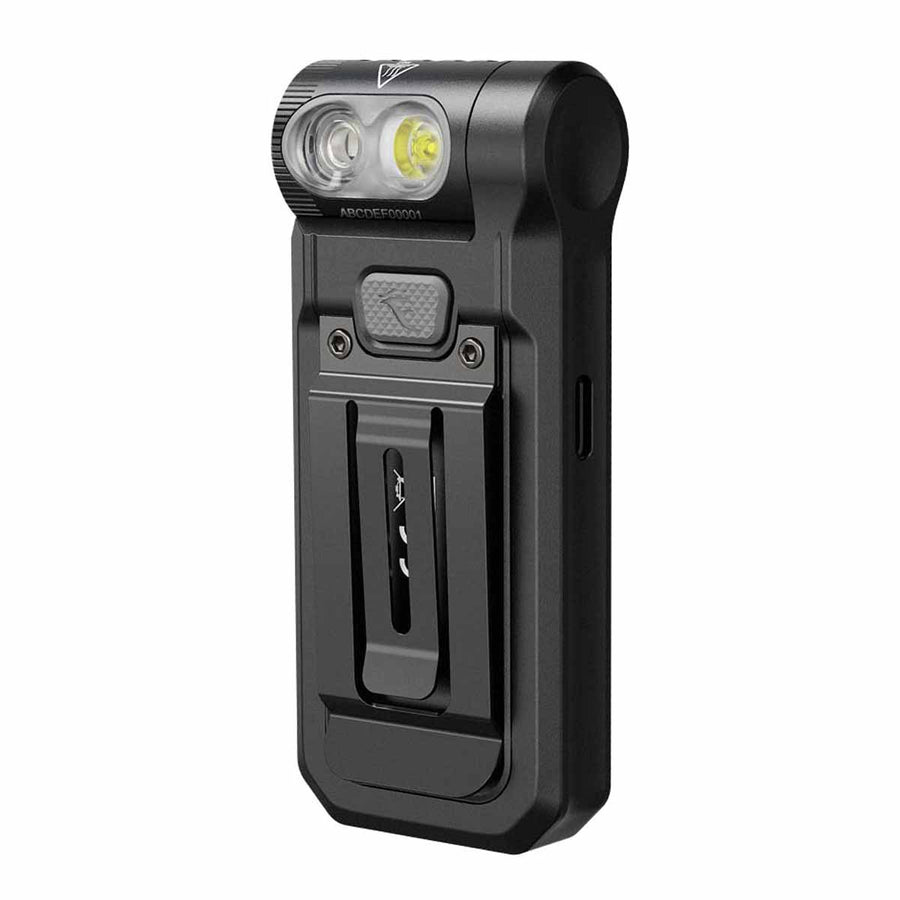 Fenix SW05R-RED clip light showing white and red LED modes