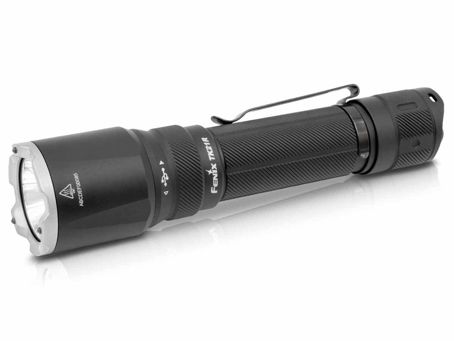Fenix TK21R tactical flashlight 3600 lumens matte black dual‑switch