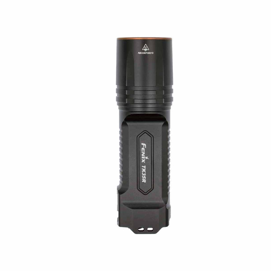 USB Type-C charging port with sliding cover on the Fenix TK35R flashlight