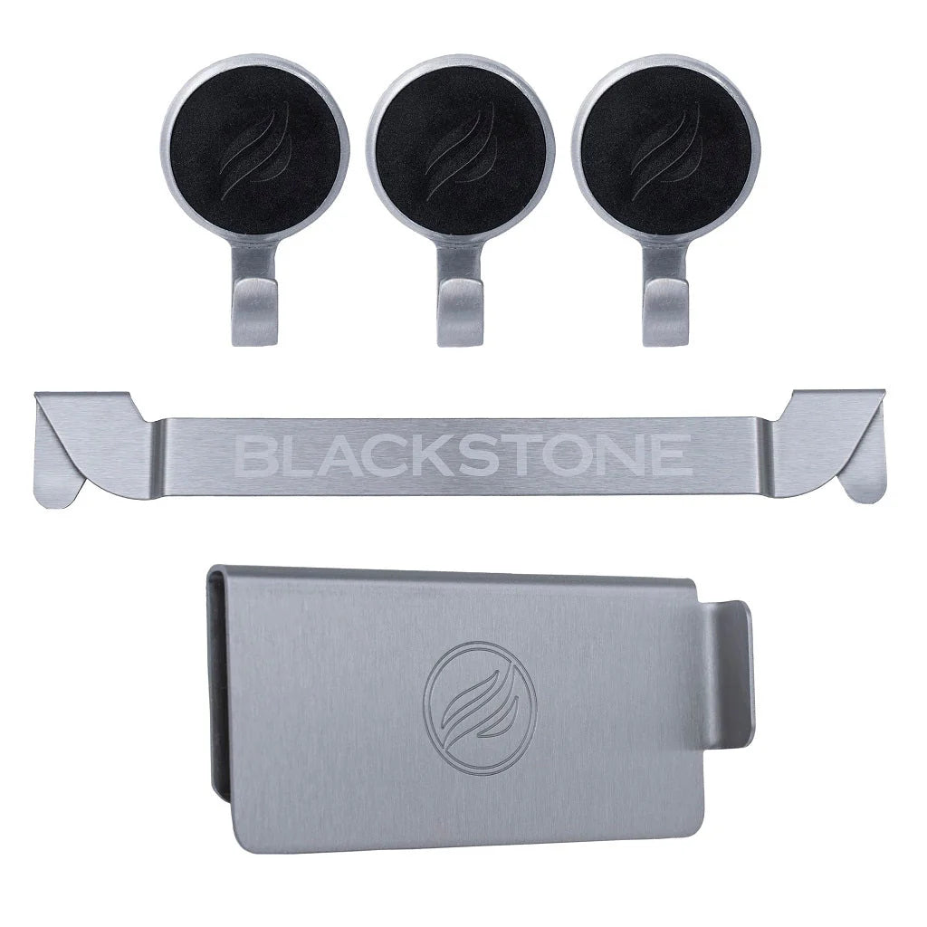 Blackstone rear grease gate with magnetic tool holder and side shelf hooks