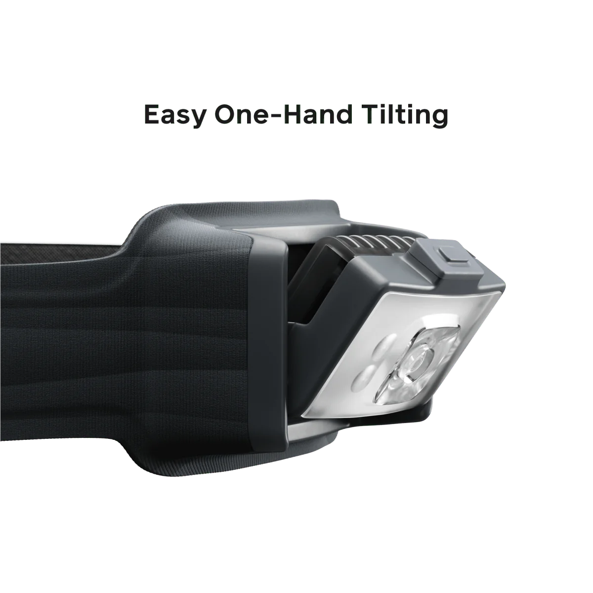 Close-up of the power button with lock functionality for secure operation.