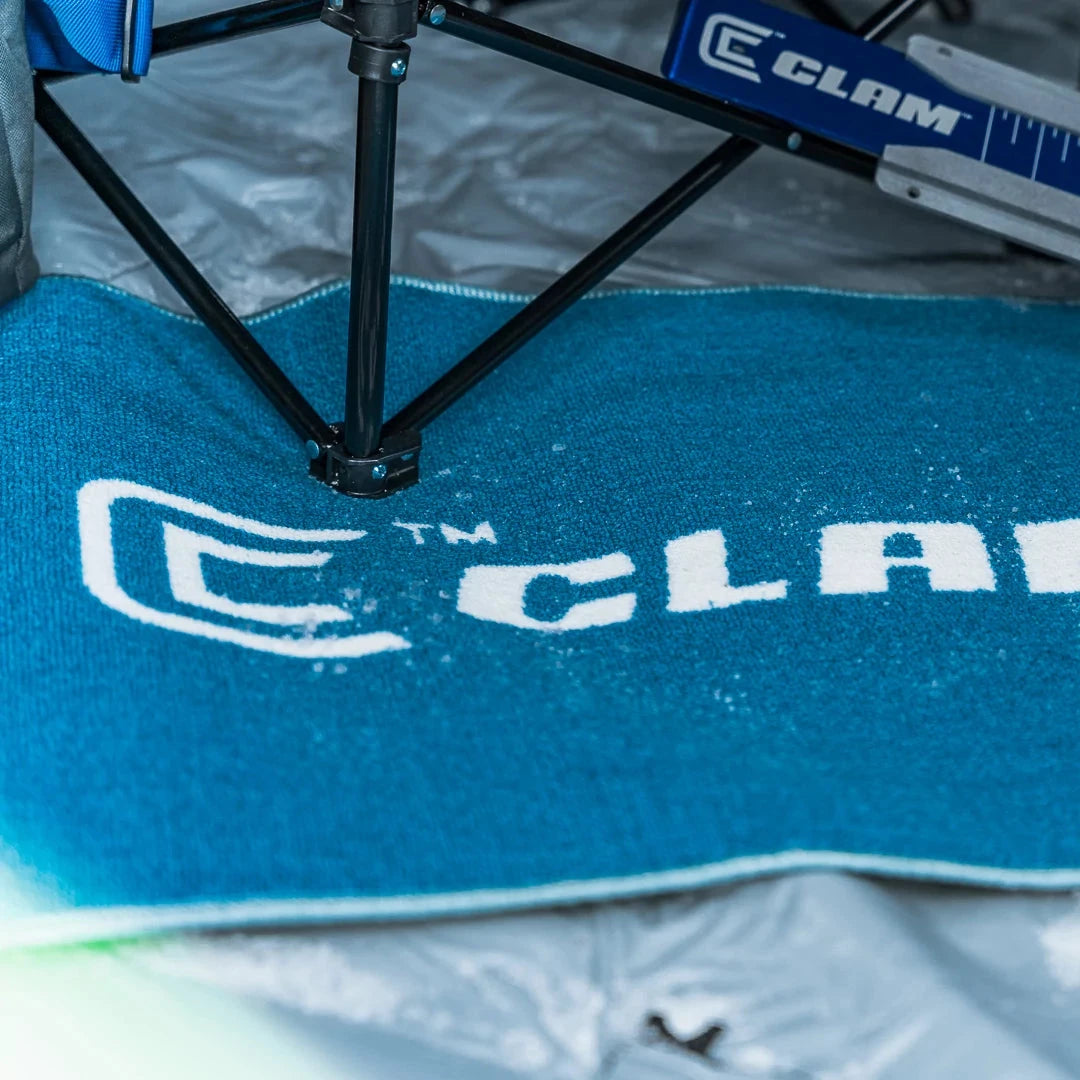 Clam waterproof nylon ice fishing floor mat