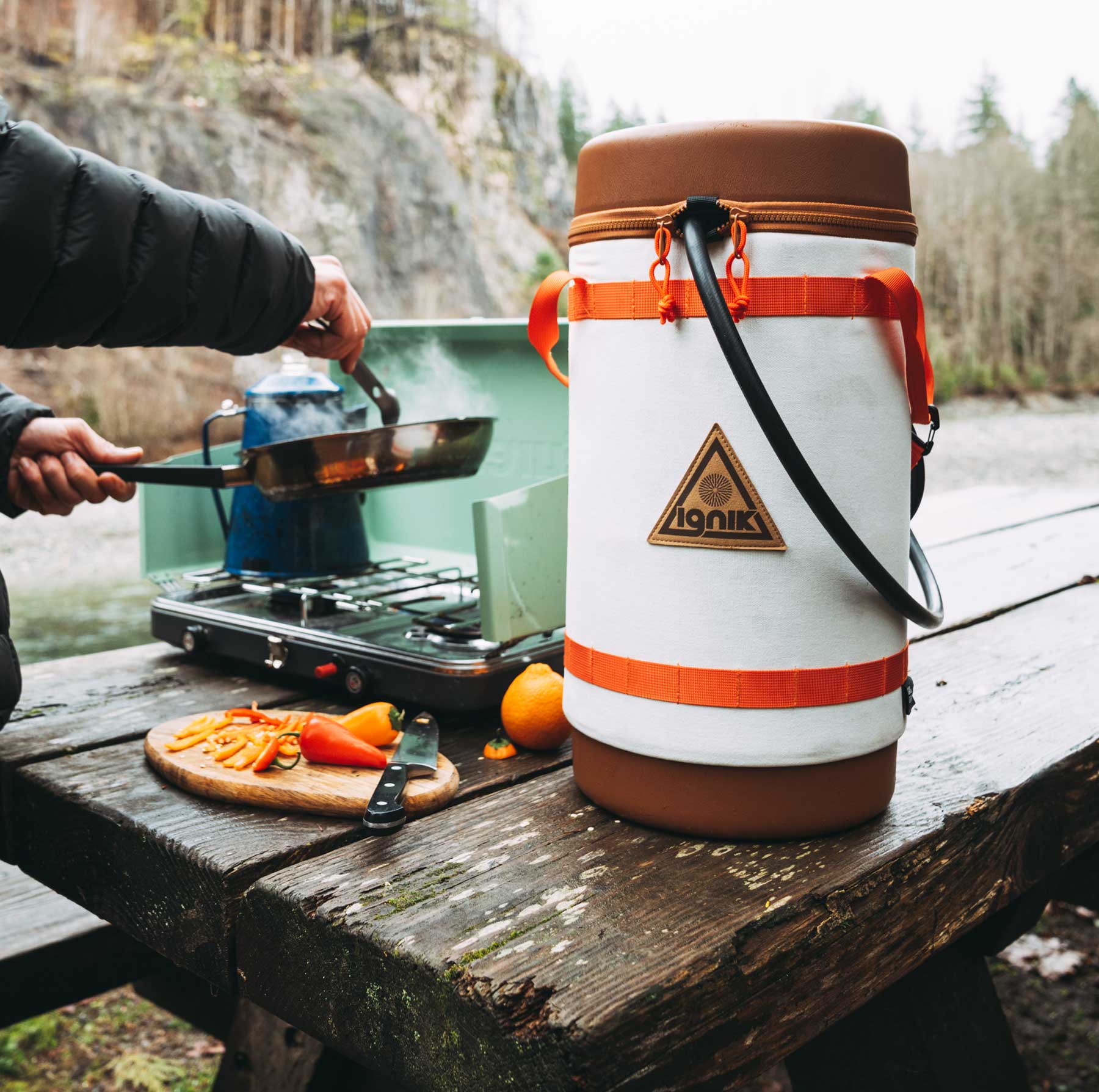 16.5 lb propane tank with a 10 lb refillable capacity, perfect for outdoor adventures.