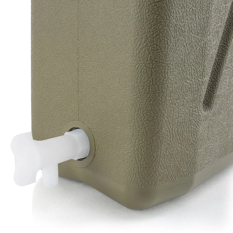 Wavian 22L OD Green Water Can with Detachable Pouring Spout and Screw-On Cap