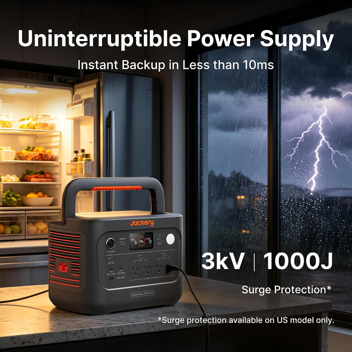 Jackery HomePower 1000 Plus v2 3600W peak power output