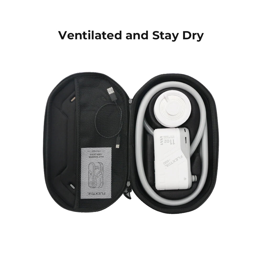 Portable outdoor shower with anti-clogging pump and stainless steel filter screen