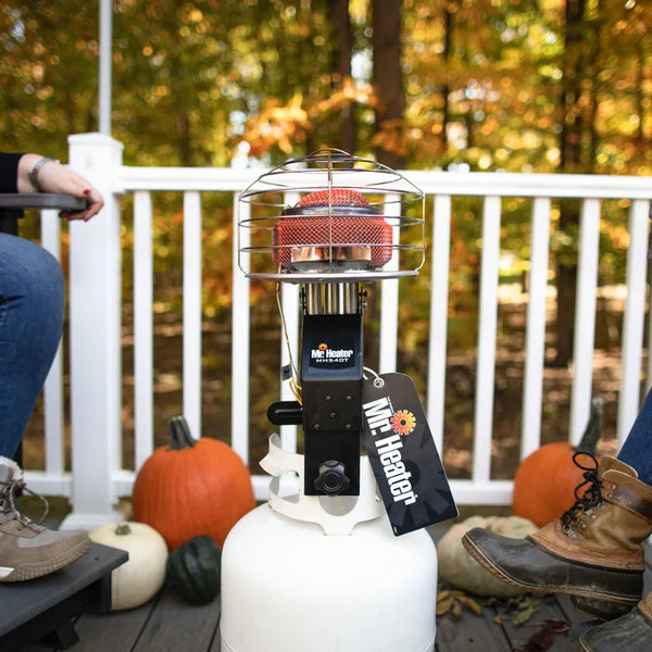 MH540T tank mounted propane heater with 180-degree swivel bracket