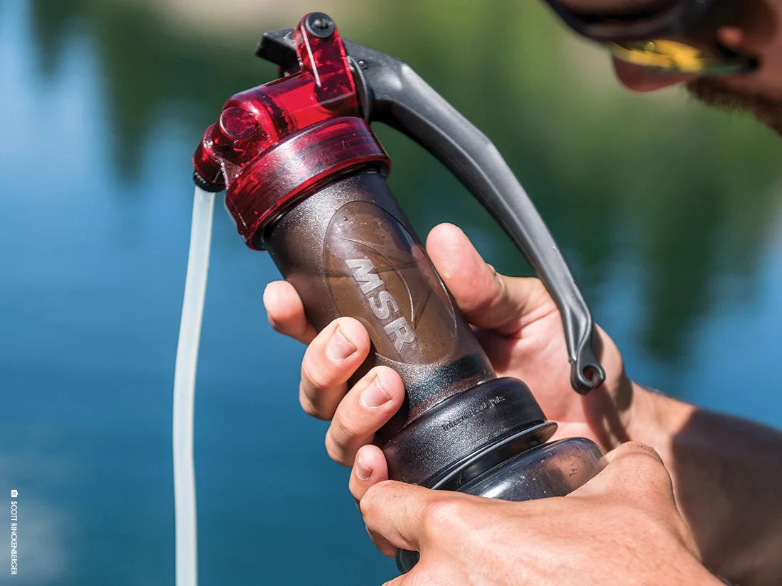 MSR MiniWorks EX field-maintainable backpacking water filter