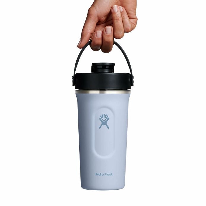 Durable 24 oz Hydro Flask shaker bottle for fitness, protein shakes, and cold drink hydration on the go