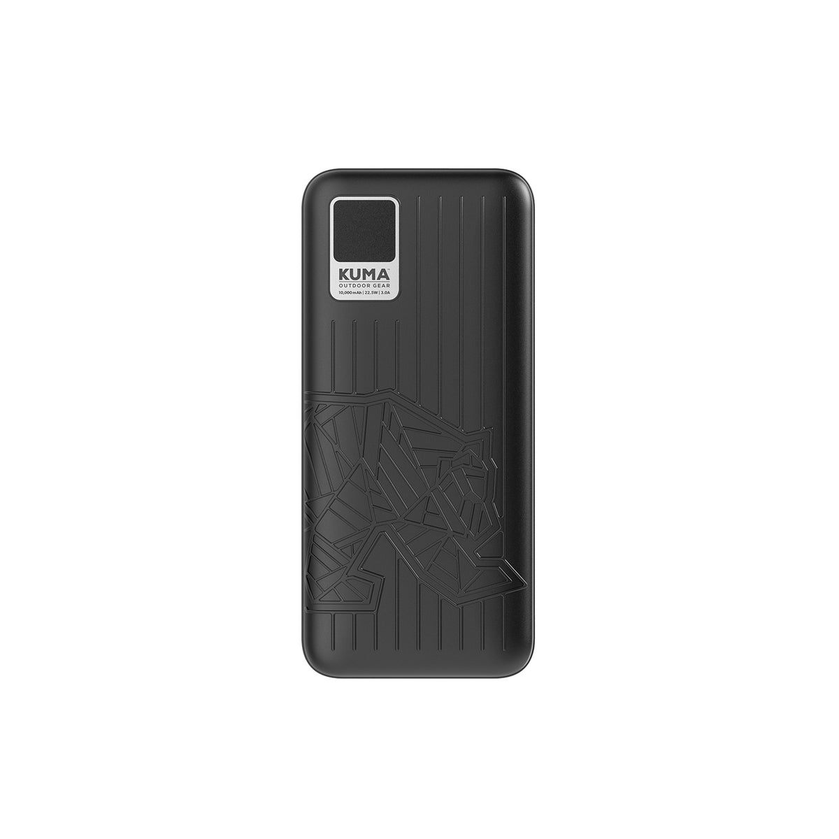 10,000mAh portable power bank with USB-C and dual USB-A outputs