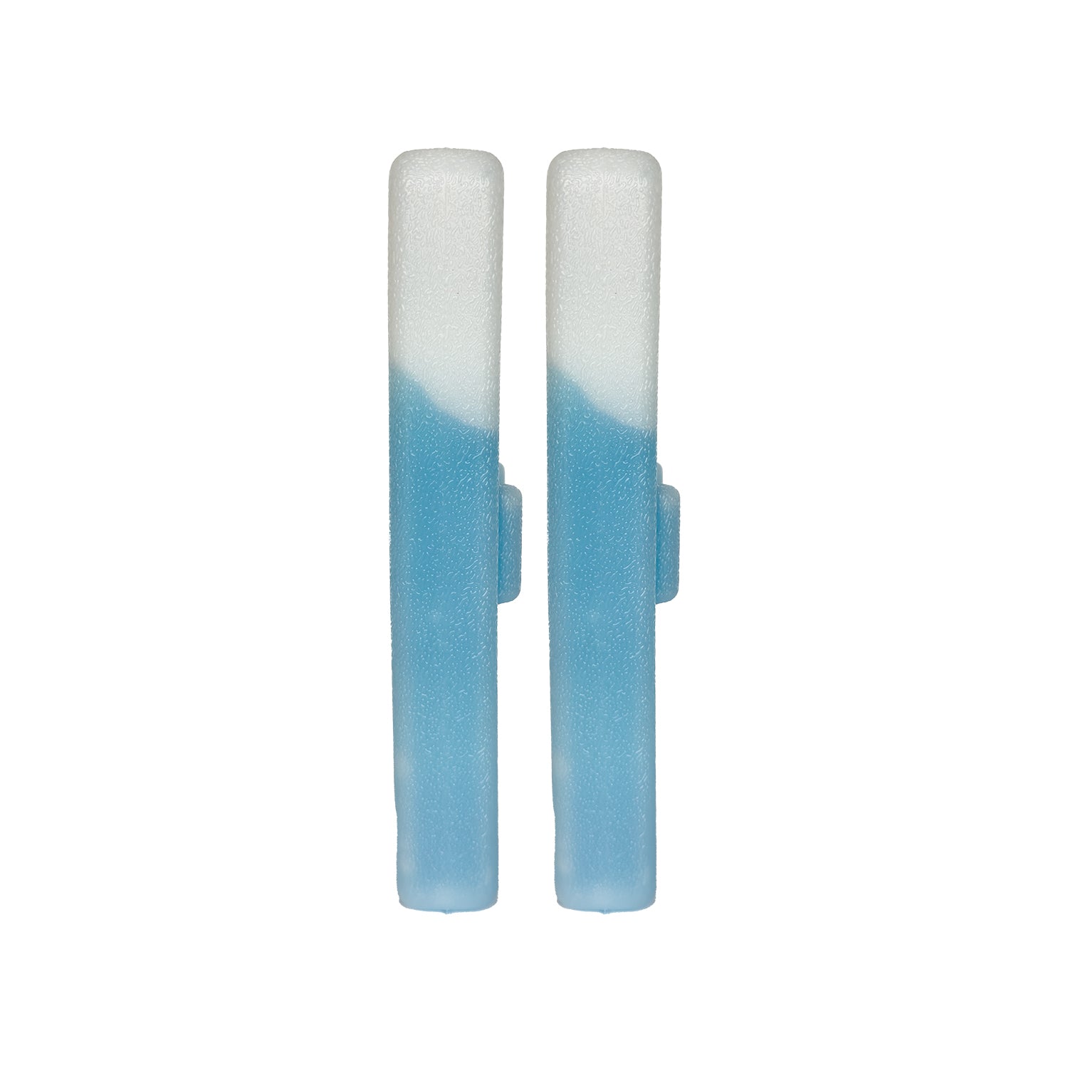 Set of 2 custom-built ice packs for Orso 20QT Icebox with twist on/off knobs, reusable non-toxic gel, and rigid puncture-resistant design.