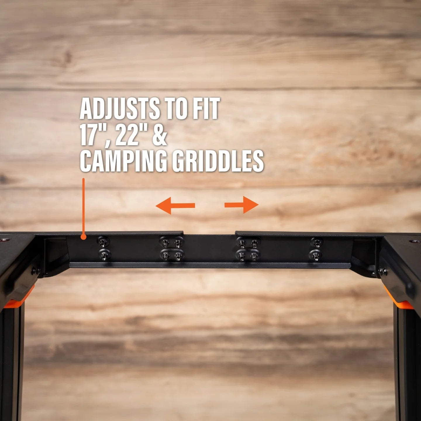 Blackstone camping griddle leg kit providing stable cooking on uneven terrain