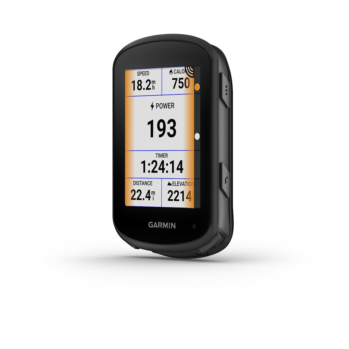 Garmin bike computer with multi-band GNSS for precise off-road and urban navigation