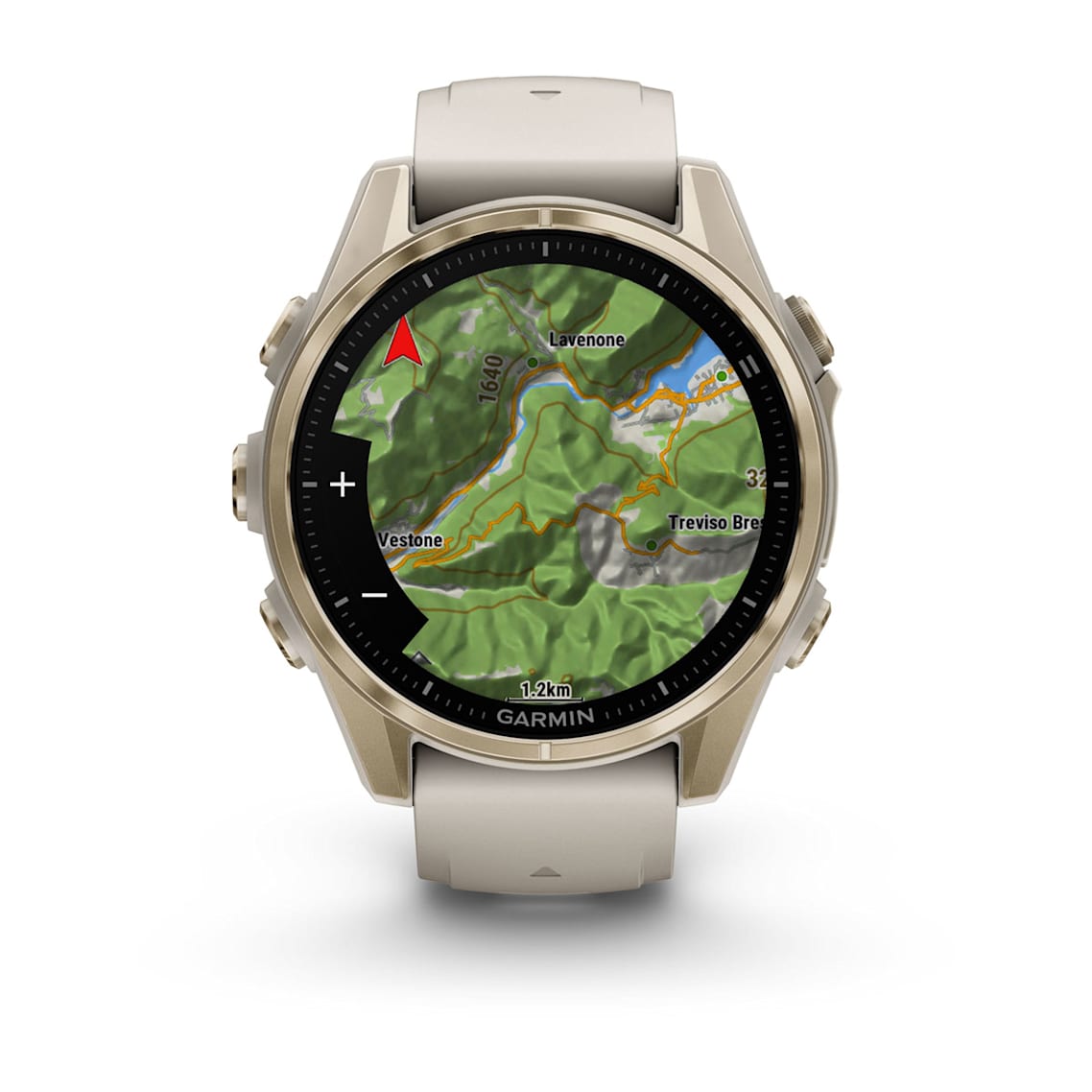 Garmin fēnix 8 titanium bezel GPS watch with rugged outdoor design