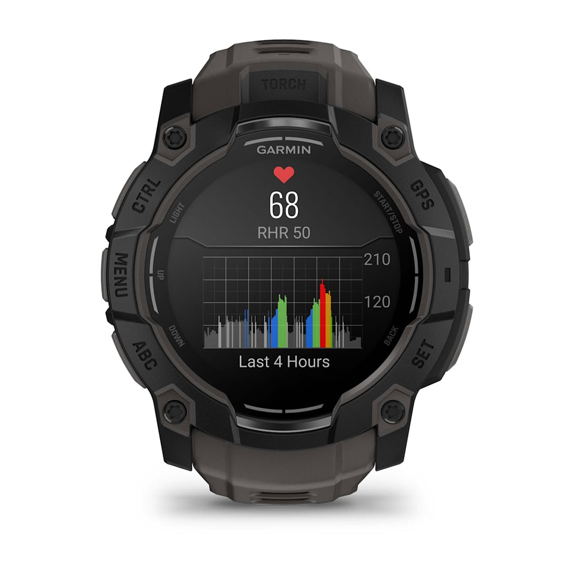 Garmin Instinct 3 smartwatch tracking cycling and open-water swimming activities