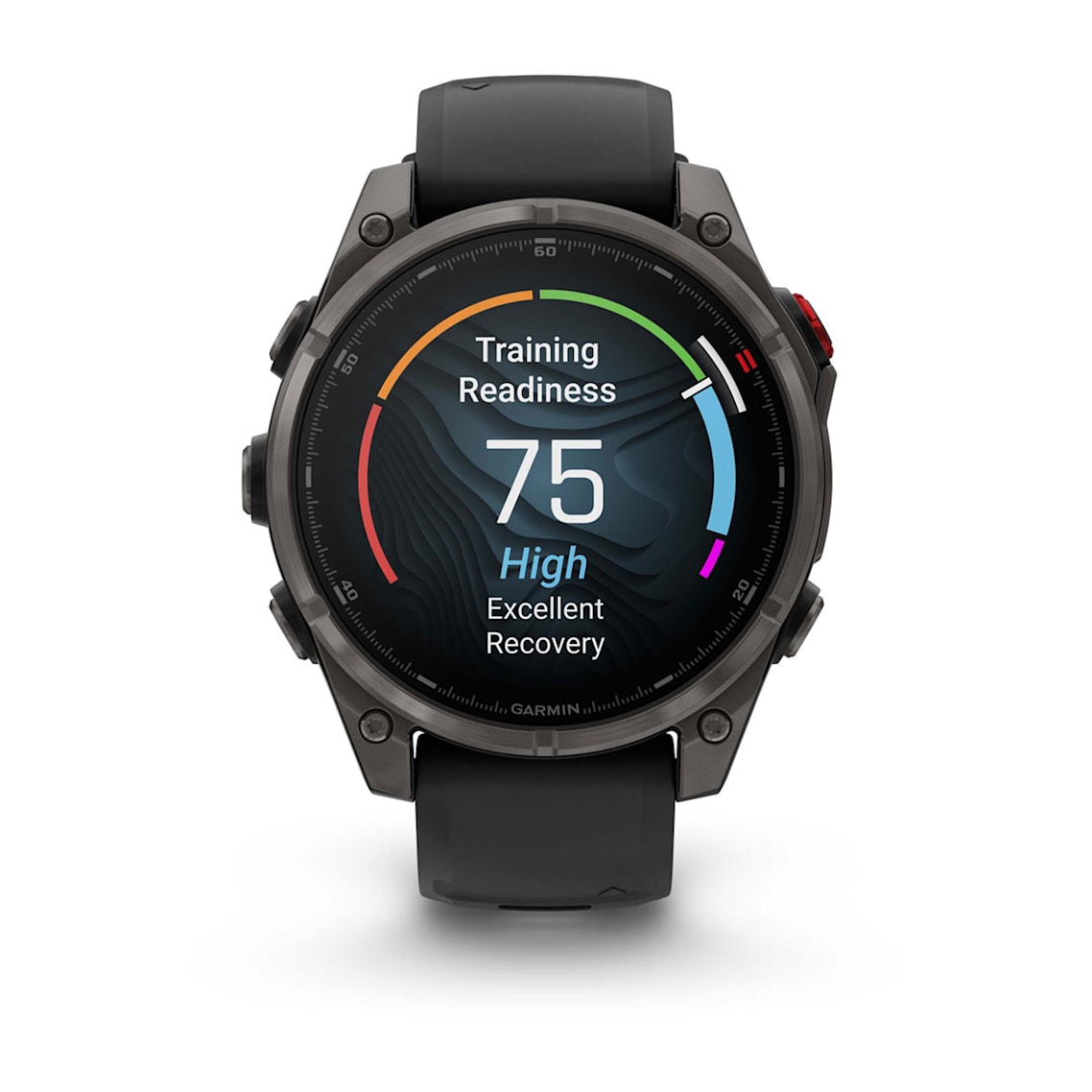 Bright 1.4-inch AMOLED touchscreen display on Garmin fēnix 8 Pro