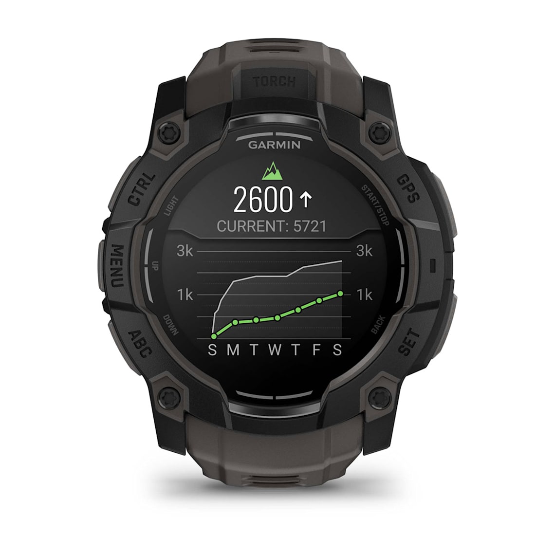 Garmin Instinct 3 smartwatch showing smart notifications from connected smartphone