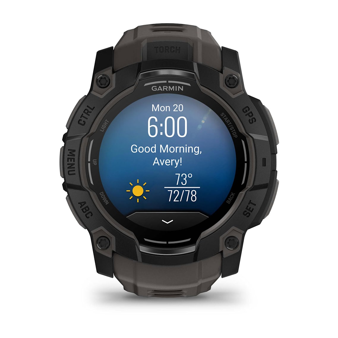 Garmin Instinct 3 GPS watch with LiveTrack and safety tracking features