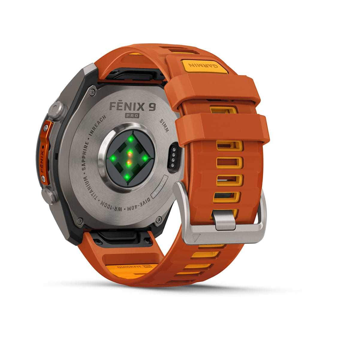 Garmin fēnix 9 GPS smartwatch with sapphire lens and titanium bezel