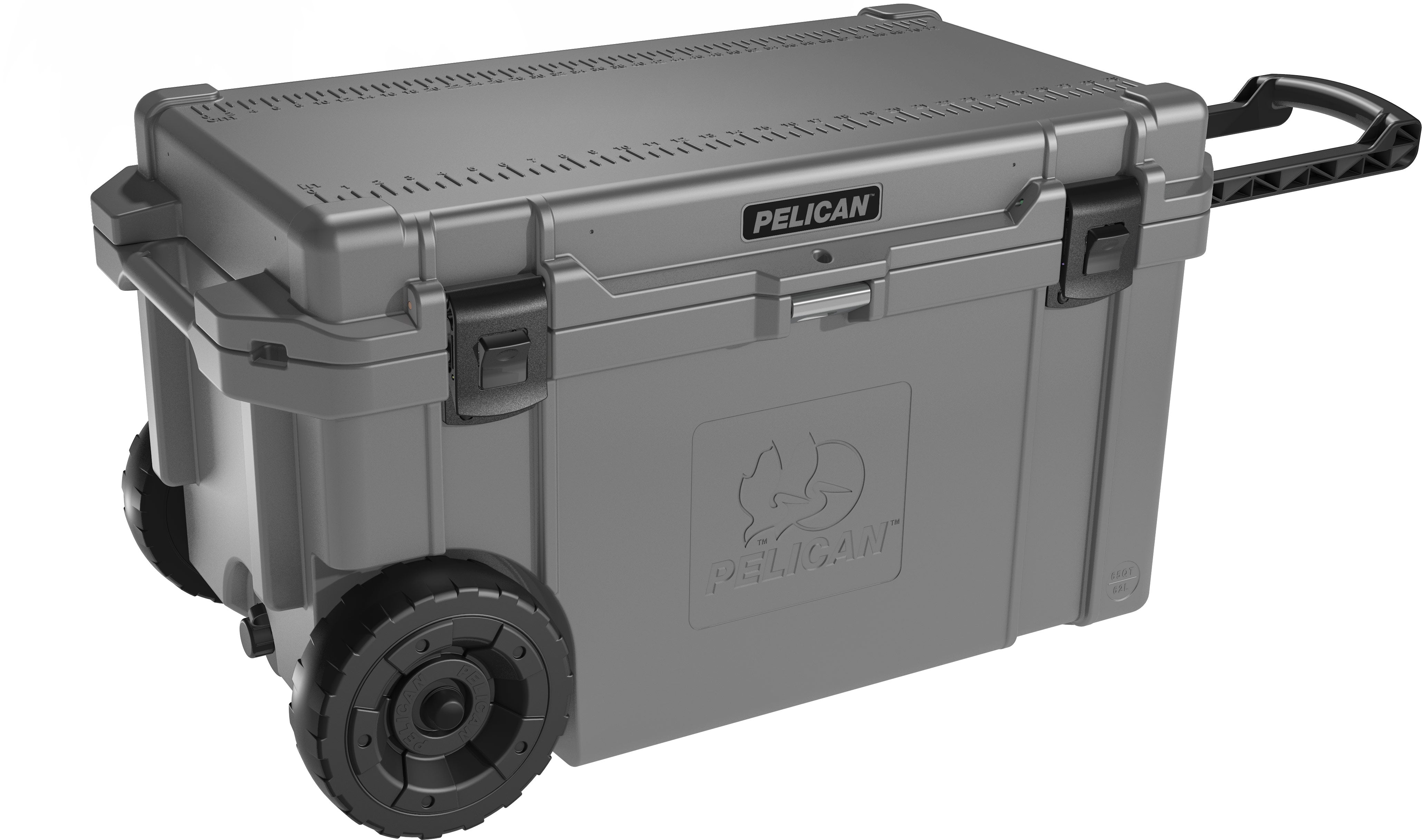 Pelican gray cooler 65q