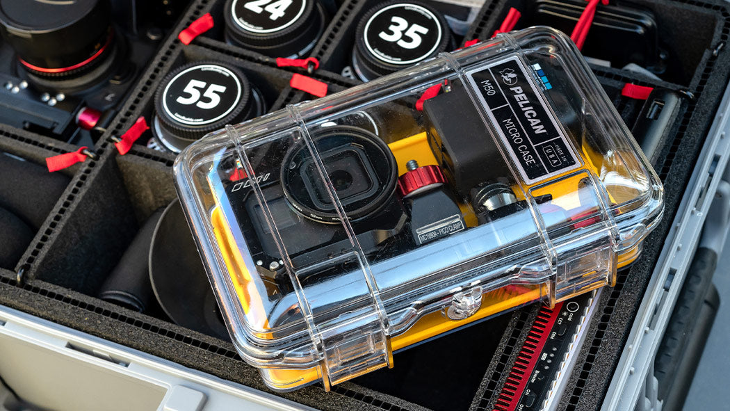 Pelican™ Micro Case Series™ made from durable polycarbonate with stainless steel pins and Xylex latches.