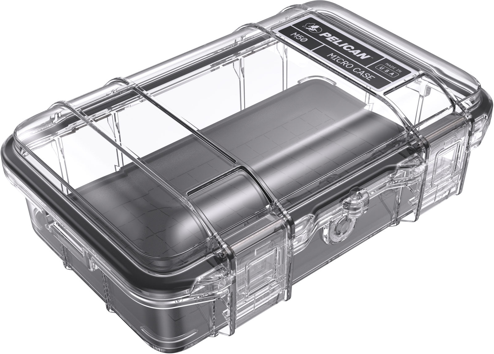 Pelican™ Micro Case Series™ - compact, waterproof, crushproof, and dustproof protective case with dual latches and an O-ring seal.