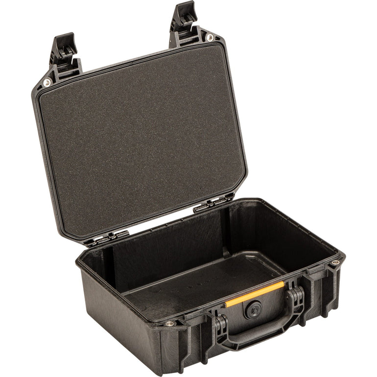 Two push-button latches on the Vault gun case for secure closure and easy access.