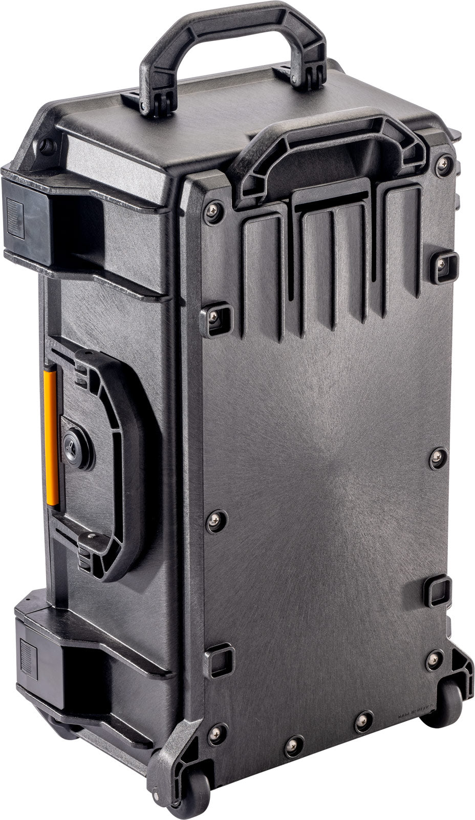 Heavy-duty ergonomic handle of the Pelican V525 case for tough conditions.