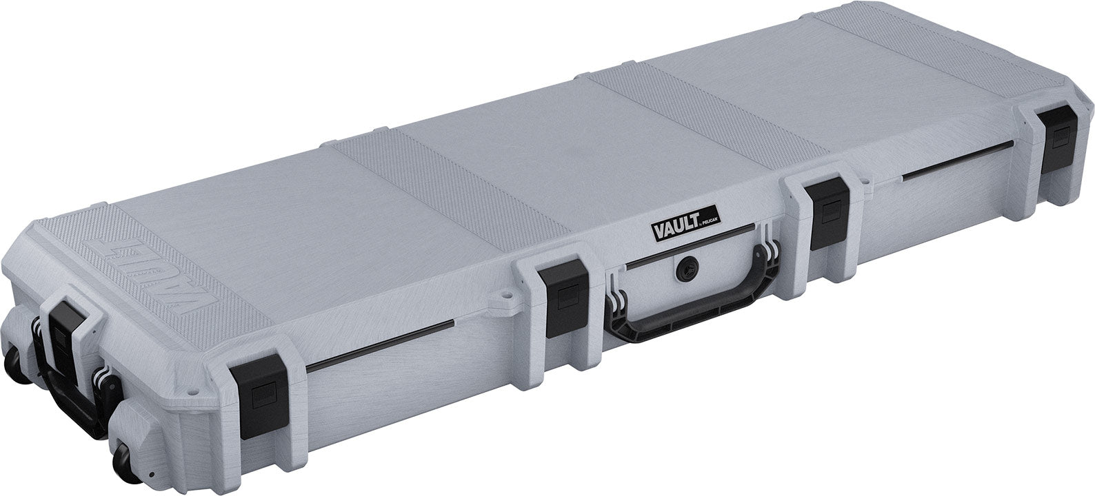 Six push button latches offer secure closure with easy-open access