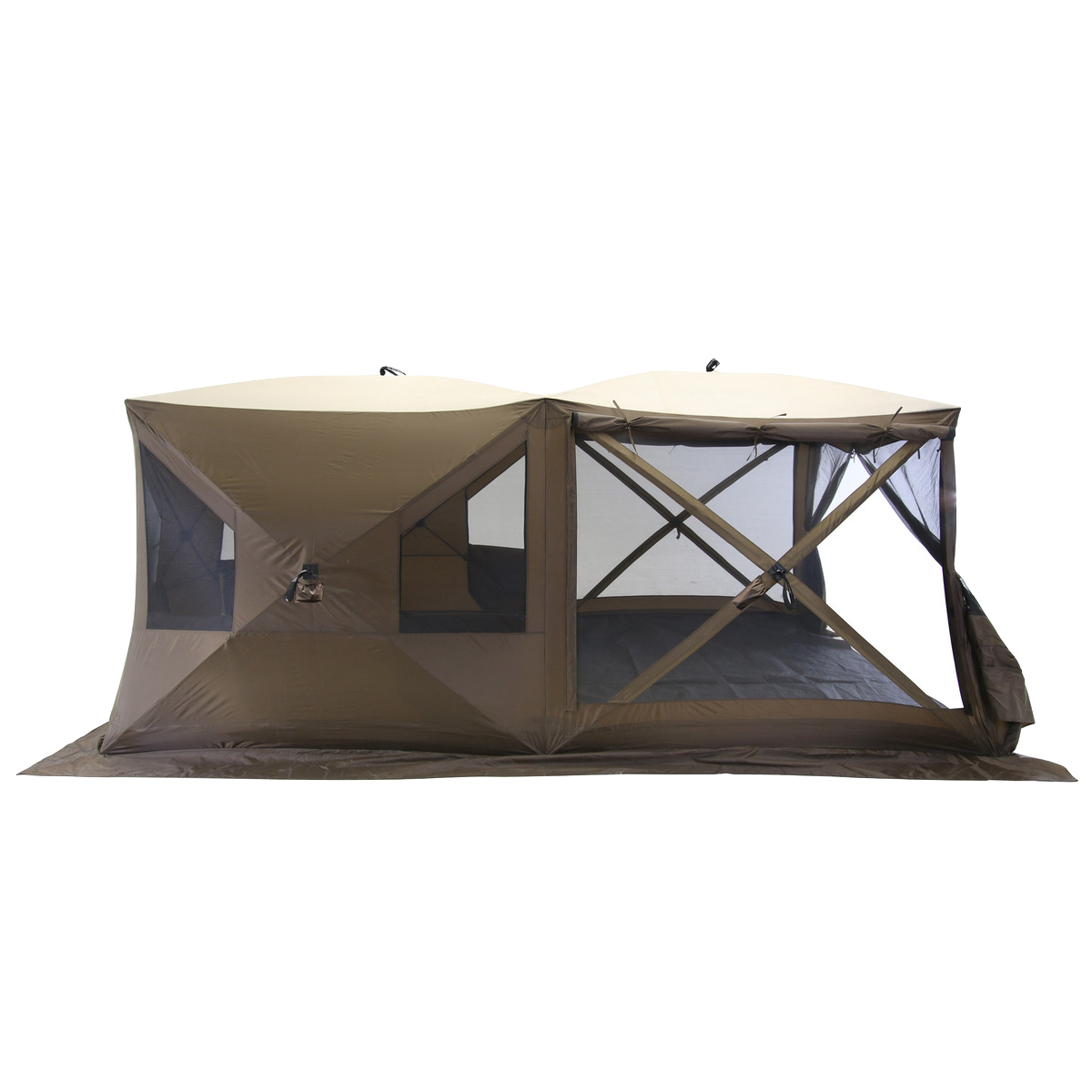 Quick-Set Cabin screen house packed in an oversized carry bag for easy transport and storage.