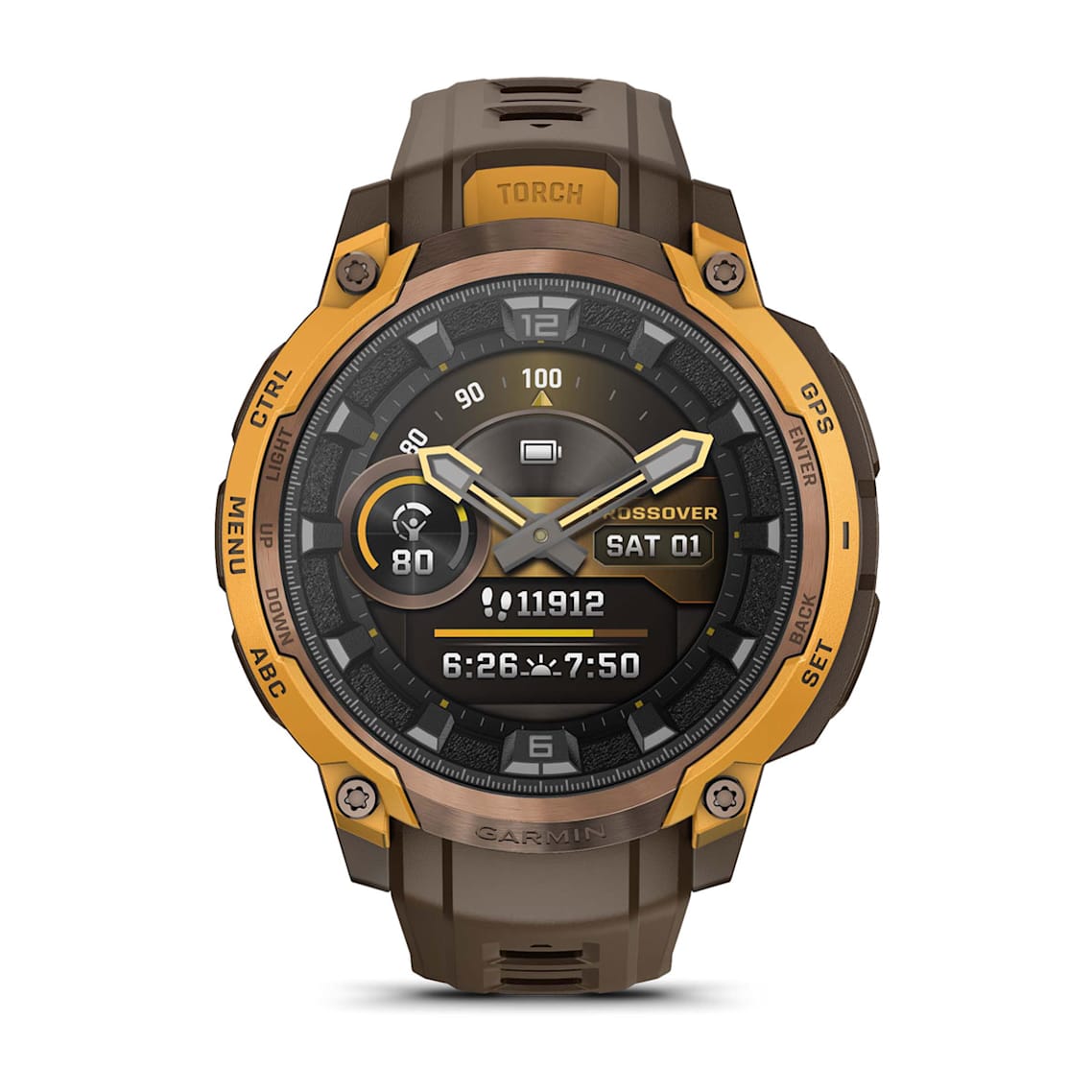 Garmin Instinct Crossover AMOLED rugged smartwatch with sapphire lens