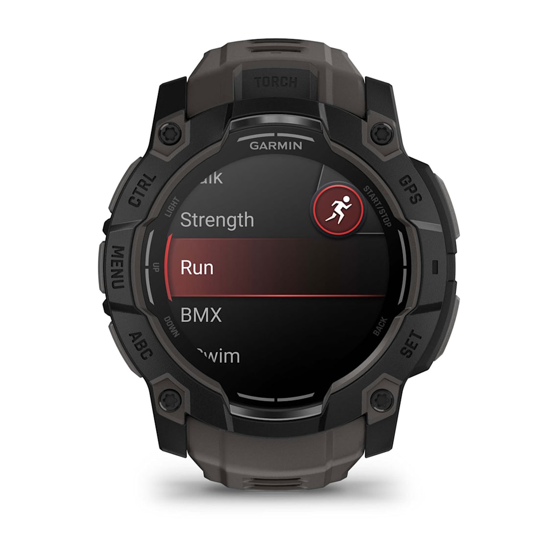 Instinct 3 smartwatch showing bright AMOLED display and durable design for outdoor adventures