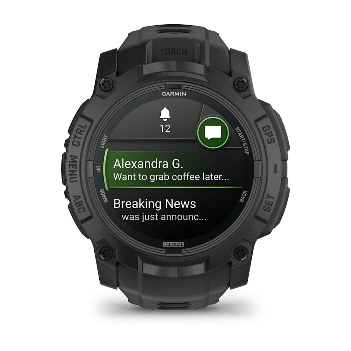 Garmin Instinct 3 Tactical 50 mm AMOLED GPS watch for outdoor adventure
