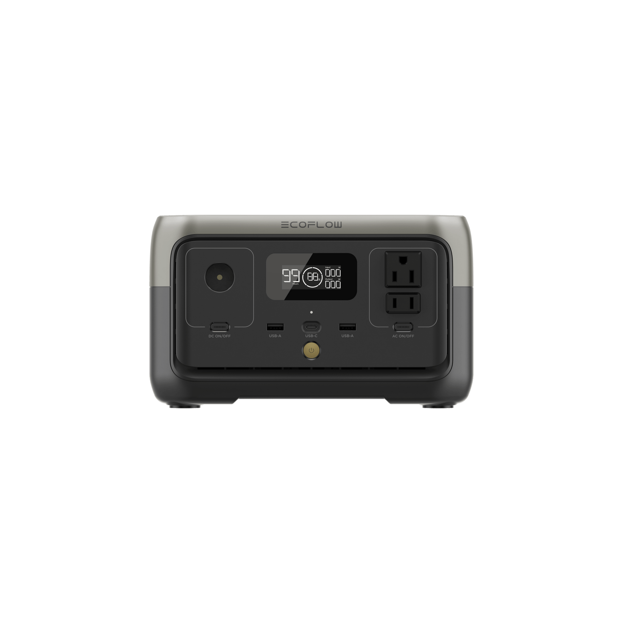 256Wh portable power station with AC outlets, USB ports, and fast charging capability
