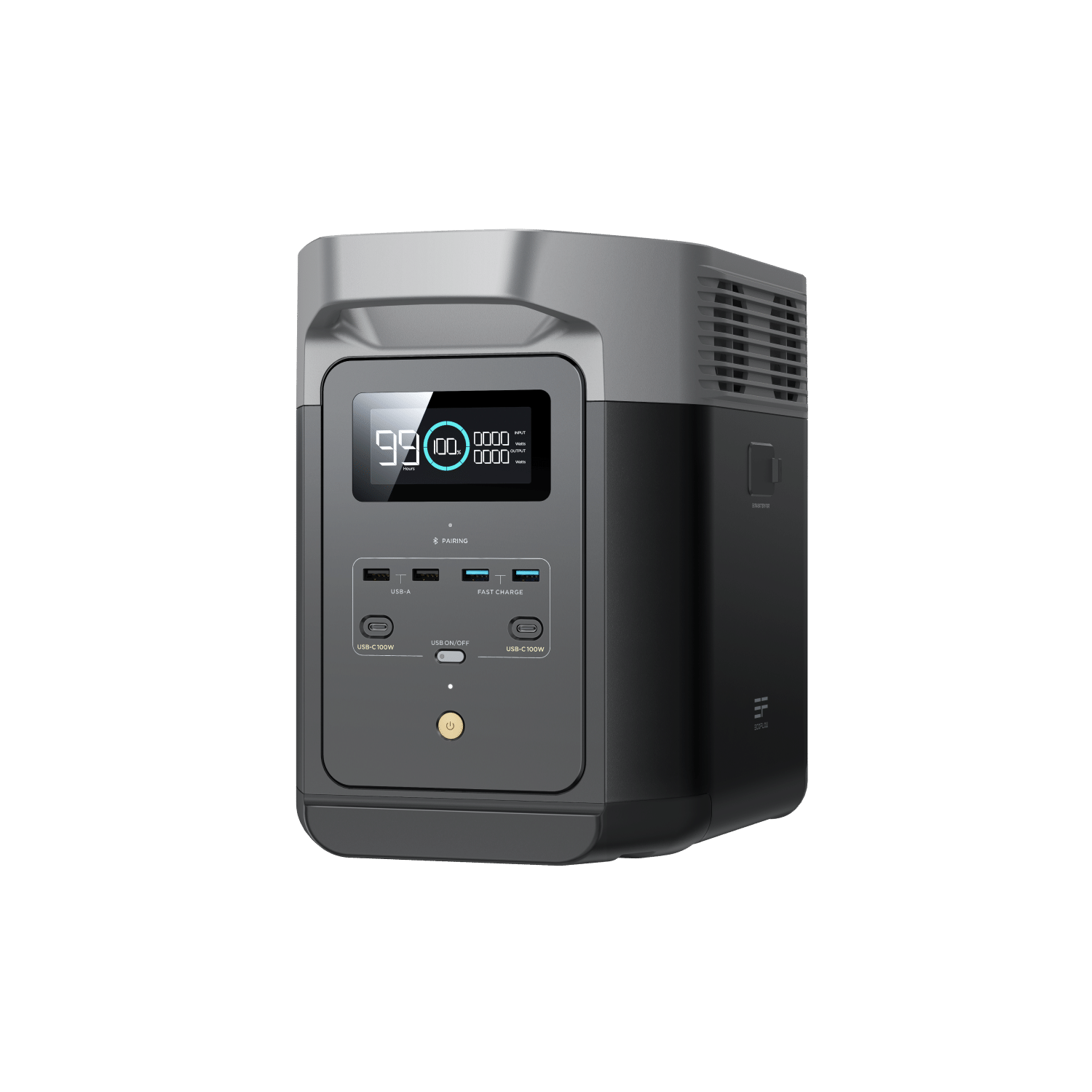 Portable power station with 1800W AC output for home backup and outdoor use