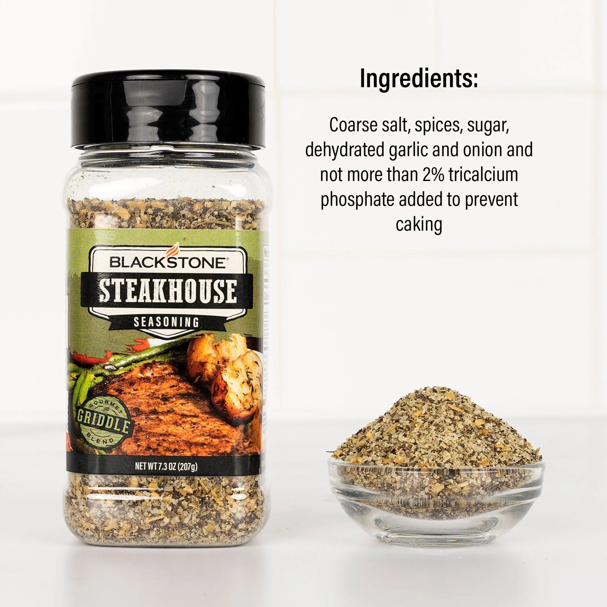 Grilling ribeye with Blackstone Steakhouse Seasoning for bold, savory flavor