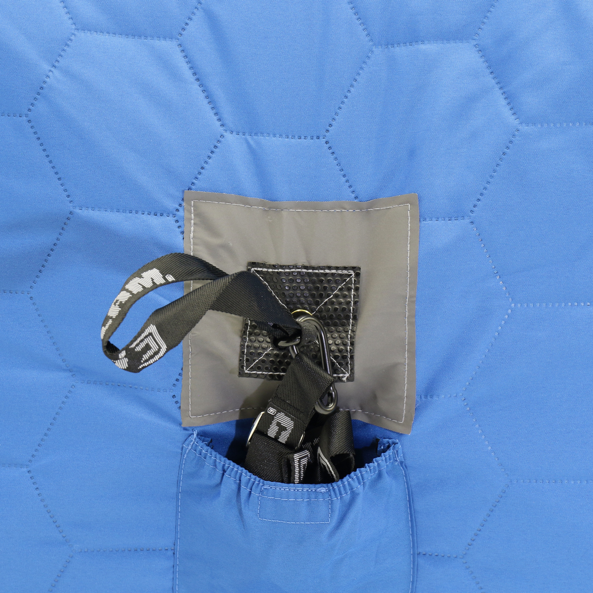 Clam X-800 Thermal Hub Shelter triple layer corner pockets and anchor straps