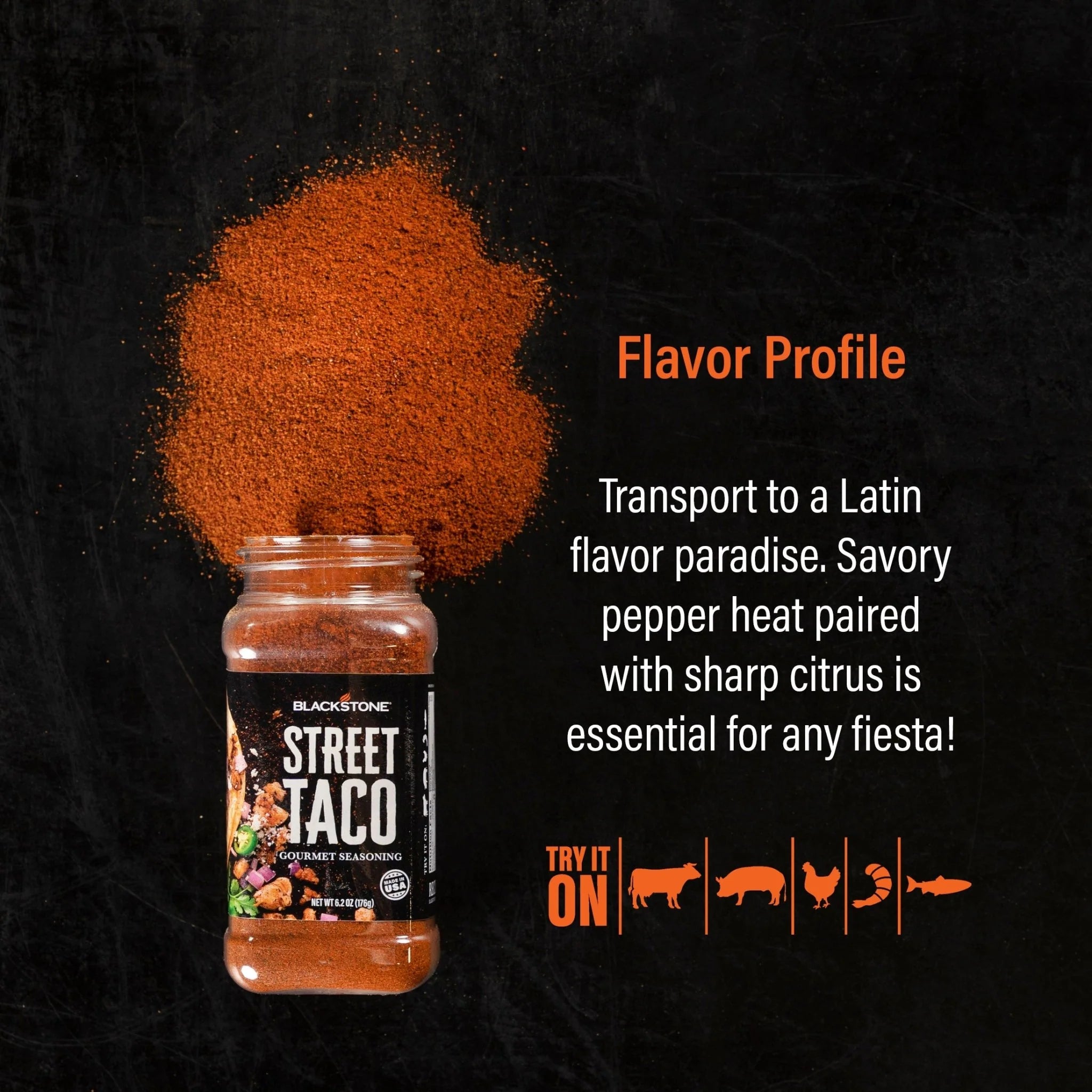 Blackstone taco seasoning spice mix for backyard griddle cooking