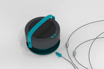 Durable nylon-braided 44 ft Luci solar string lights with USB-C and solar charging