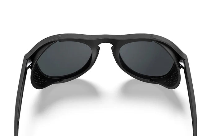 Lightweight, ultra-durable mountaineering sunglasses with grippy rubber nose pads for stability and comfort during high-intensity activities